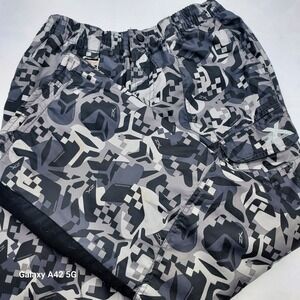 Zero Exposure Boys Camo Cargo Pants Size M 10 12 Elastic Waist Pockets